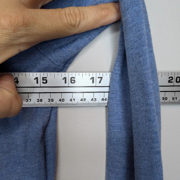 Roots Blue Long Sleeve White Logo Top XS  Woman - Picture 5 of 9